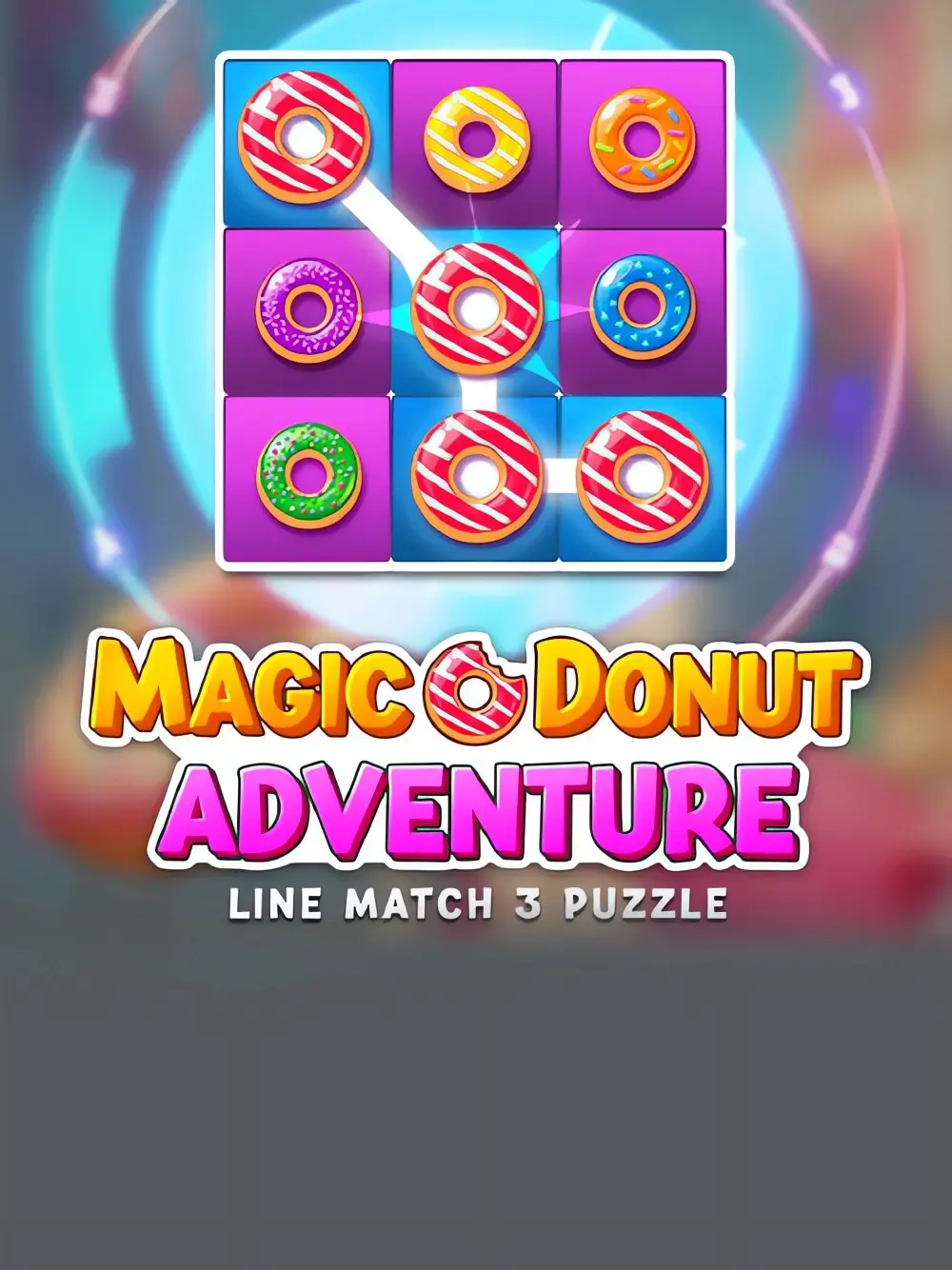 Magic Donut Adventure: Line Match 3 Puzzle