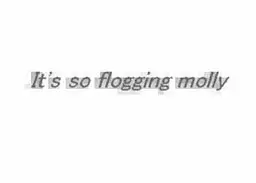 It's so flogging molly